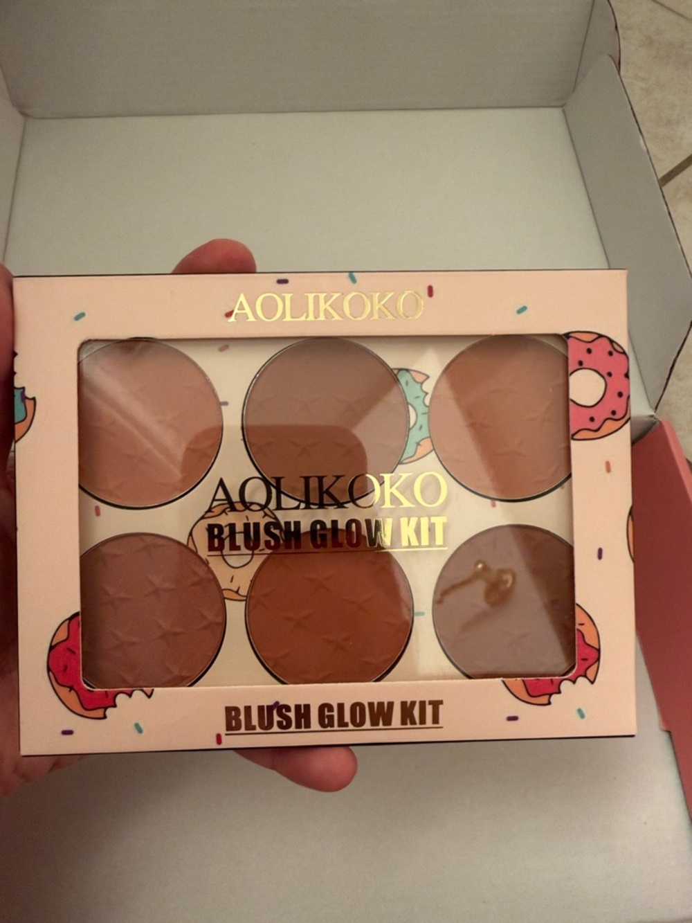 AOLIKOKO Blush Glow Kit - Neutral Peach Palette